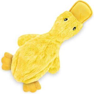 Crinkle Dog Toy for Small, Medium, and Large Breeds, Cute No Stuffing Duck with
